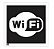 Placa Branca Rede WiFi 20X20cm - Imagem 1