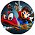 Painel Festa Redondo 3D Super Mario Bros Sublimado Estampa Digital 1,50M - Imagem 1