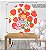 Painel Festa Redondo 3d Moranguinho Baby Sublimado 1,50M - Imagem 3