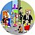 Painel Festa Redondo 3d Turma do Chaves Estampa Digital 1,50M - Imagem 1