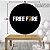 Painel Festa Redondo 3d Free Fire 1,80M estampa digital - Imagem 2