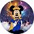 Painel Festa Redondo 3d casa do Mickey Realeza Sublimação 1,50M - Imagem 1