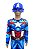 Fantasia Capitão America Com Enchimento E Mascara Infantil - Imagem 4