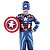 Fantasia Capitão America Com Enchimento, Mascara E Escudo - Imagem 2