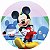 Painel Festa Redondo Mickey 3d Estampa Digital 1,80M - Imagem 1