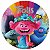 Painel Festa Redondo 3d Trolls estampa Digital 1,50M - Imagem 1