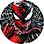 Painel Festa Redondo 3d Homem Aranha e Venom Sublimação 1,50M - Imagem 1
