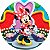 Painel Festa Redondo Minnie 2, 3d Sublimado 1,80 Diametro - Imagem 1
