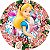Painel Festa Redondo Alice No Pais 3, 3d 1,50 Diam - Imagem 1