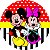 Painel Festa Redondo Casal Mickey 1, 3d Sublimado 1,50 Dia - Imagem 1