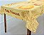 Toalha De Mesa Para Pascoa, Toalha De Mesa 4 Lugares Amarela - Imagem 2