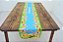 Trilho De Mesa Decoração Pascoa, Caminho Mesa 4 Lugares Azul - Imagem 3