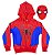 Blusa Moletom Homem Aranha Infantil Com Mascara Vingadores - Imagem 2
