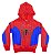 Blusa Moletom Homem Aranha Infantil Com Mascara Vingadores - Imagem 3