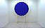 Painel Redondo Decoração Cores Lisas Em Tecido - 1,5x1,5m Azul Royal - Imagem 1