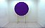 Painel Redondo Decoração Cores Lisas Em Tecido - 1,5x1,5m Roxo - Imagem 1