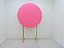 Painel Redondo Decoração Cores Lisas Em Tecido - 1,5x1,5m Rosa Neon - Imagem 1