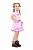 Vestido De Festa Junina Infantil Rosa com Lilás - Imagem 3