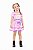 Vestido De Festa Junina Infantil Rosa com Lilás - Imagem 5