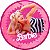 Painel Festa Redondo 3d Barbie Estampa Digital mod 3 1,50M - Imagem 1