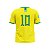 Camiseta Masculina Copa Do Mundo, Camiseta Amarela Mod Jogador Seleção - Imagem 2