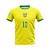 Camiseta Masculina Copa Do Mundo, Camiseta Amarela Mod Jogador Seleção - Imagem 3