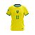 Camiseta Masculina Copa Do Mundo Infantil Amarelo Seleção Mod Jogador - Imagem 2