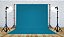 Tecido Fundo Infinito Fotográfico Chroma Key 1,78 X 2,20m - Azul Turquesa 1 - Imagem 1