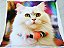Manta, Cobertor Fleece Estampado Para Pet, Gato Mod 1 - Imagem 2