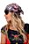 Kit Pirata Bandana E Tapa Olho 2 Peças, Kit Carnaval Unissex Rosa - Imagem 3