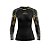 Camisa Manga Longa Feminina Moda Praia Uv 50 Térmica Preta Verão 2024 - Imagem 1