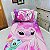 Jogo De Lençol Cobre Leito Fronha Stitch Infantil Rosa - Imagem 3
