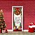 Capa Porta Para Decoração De Natal Festa Tecido 0,87x2,23 Md4 - Imagem 1