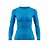 Camiseta Feminina Manga Longa Uv50 Inverno/verão Azul Turquesa - Imagem 2
