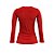 Camiseta Feminina Manga Longa Uv50 Inverno/verão Vermelho - Imagem 2