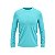 Camisa Manga Longa Masculina UV 50+ Dry Fit Esportiva Azul Claro - Imagem 3
