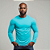 Camisa Manga Longa Masculina UV 50+ Dry Fit Esportiva Azul Claro - Imagem 1