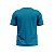 Camisa Dry Fit Masculina Manga Curta Proteção UV 50 Azul Turquesa - Imagem 3