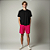 Bermuda Masculina Dry Fit Com Bolso Casual e Esportiva Pink - Imagem 1