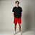 Bermuda Masculina Dry Fit Com Bolso Casual e Esportiva Vermelha - Imagem 1