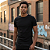 Camiseta Slim Fit Preta Masculina Lisa Algodão - Imagem 1