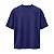 Camiseta Masculina Oversize Lisa Azul Indigo Algodão Com Elastano - Imagem 4