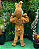 Fantasia Coelho da Páscoa Mascote Caramelo com Avental Bege - Imagem 2