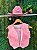 Kit 2pç Colete e Chapéu Country Infantil Rosa Rodeio Cowboy - Imagem 2