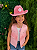 Kit 2pç Colete e Chapéu Country Infantil Rosa Rodeio Cowboy - Imagem 1