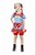 Vestido Junino Infantil Azul Com Vermelho - Imagem 6