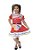 Vestido De Festa Junina Infantil Vermelho Mini Coração - Imagem 2