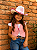 Kit Chapeu E Colete Country Feminino Infantil Rosa - Imagem 1