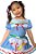 Vestido Junino Infantil Xadrez Azul com Branco - Imagem 8