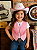 Colete Country Rosa Infantil Cowboy Rodeio - Imagem 1